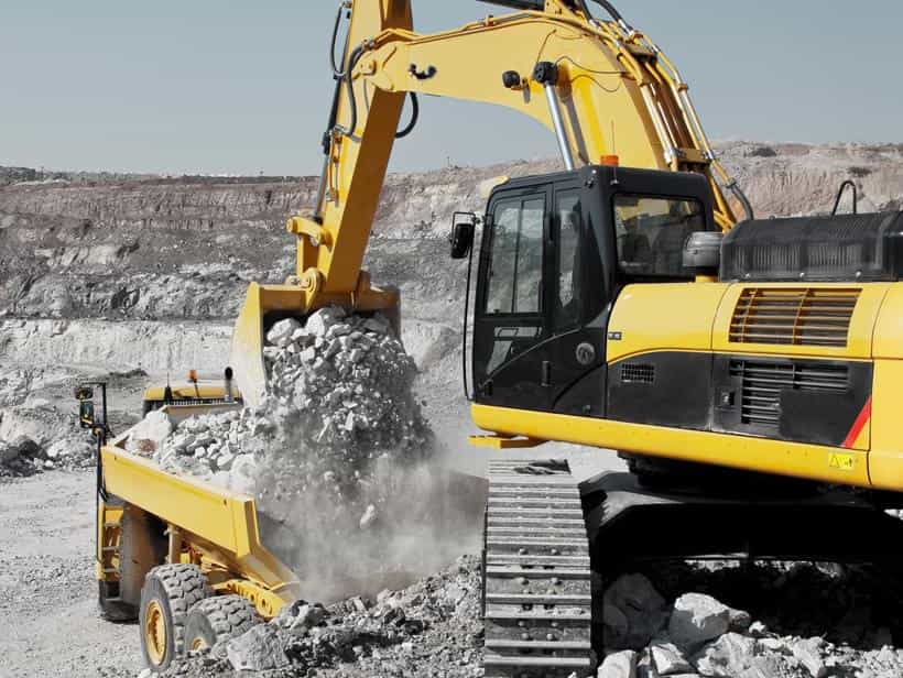 工程机械挖机的警示信号灯图